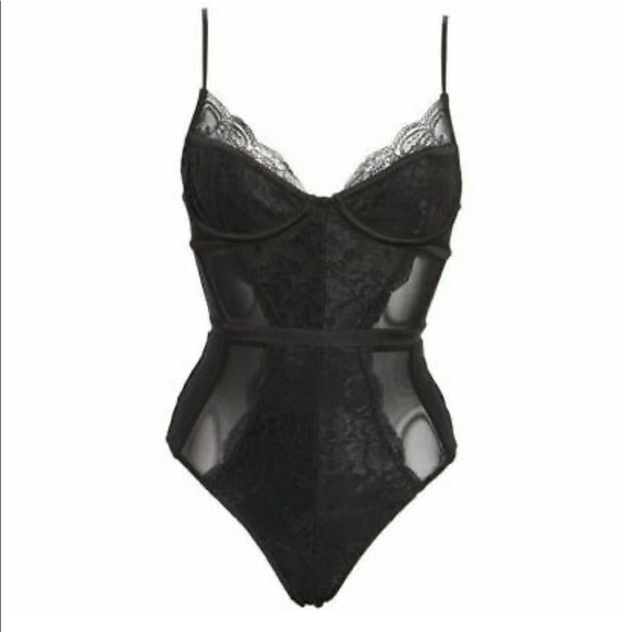 AFRM Tops - AFRM Black Lace Bodysuit